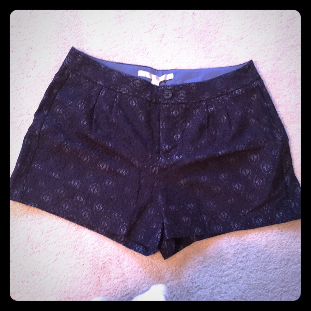 Navy Eyelet Lauren Conrad Shorts